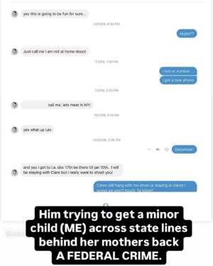 Alexa Nikolas Instagram - 💋In case anyone was ever wondering…First slide is her defamatory Instagram story on her page about me caring about a gen0c!d3 and just go on and scroll through some of my trauma that now I have to for my own integrity repost.