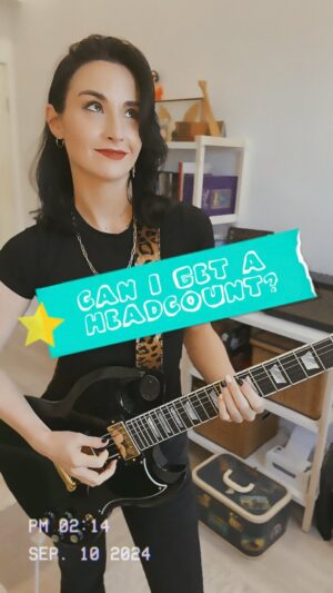 Allison Scagliotti Instagram - Hey! I know elections are a lot. Luckily @headcountorg makes it so easy to register, check your state’s ID laws, and even learn about local ballot measures to help understand what’s at stake. Visit Headcount.org/RegistertoVote and make a plan to be counted! 

Licks and backing track by @samblakelock of @pickupmusic. 

#getoutthevote #gotv #voterregistration #voterturnout #guitar #hotlicks