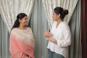 Angelin B Instagram - 🦋
Gem of a person @kanimozhikarunanidhiofficial 
PS: Podcast link in bio 

📸 @hari_babuu 

#angelin #vjangelin #anchorangelin #Sspodcast #podcast #ssmusic #kanimozhi #recent #trending