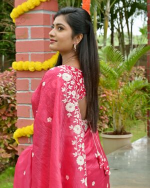 Anjana Srinivas Instagram - 🩷

#anajnasrinivas #sareelove