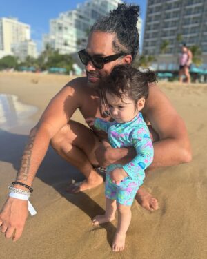 Anjelah Johnson-Reyes Instagram - Summer hits different with a baby. 

1 - Our first family vacation. Old San Juan, Puerto Rico
2 - Rosie’s first birthday party in San Jose
3 - Rosie‘s first birthday party in LA.
4 - Our first time at Wrigley Field in Chicago.
5 - The obligatory Chicago Bean picture
6 - Rosie‘s first time at the beach! San Juan, Puerto Rico.
7 - She decided the best place for a nap that day was in the ocean. I don’t blame her.
8 - Visiting the happy givers headquarters in Puerto Rico.
9 - Just besties being besties in a hotel hallway
10 - Bestie primas at their first family reunion!
11 - @sjearthquakes game!
12 - Fruit is liiiiife.
13 - Mom and dad had a night out.
14 - It’s in her blood.
15 - Lovers.
16- Vegas baby!
17 - Gotta get that workout in.
18 - Whoa. Send help.
19 - Double date night.
20 - Favs.