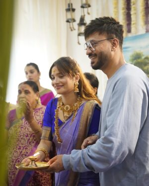 Ankita Lokhande Instagram - Celebrating Gauri ganpati ❤️

Jewel: @the_jewel_gallery
Styled By: @hemlataa9 @stylebyhemlataa with @saloni142_
Saree: @official_pawarhandloom
Photographer: @jogi.media