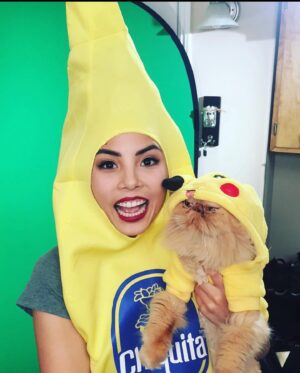 Anna Akana Instagram - Congress crossed the rainbow bridge today. My heart is broken. I loved this muppet like nothing else on this planet. He was truly a force to be reckoned with & he joins his brother & sisters in the clouds to chase the birds 
🤍
Goodbye my love 
My heart is a cardboard box 
Almost too small for you to fit in
Spin and sit and sleep 
And dream good dreams
Of me
