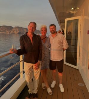 Anne Burrell Instagram - In my mind I’m still basking in the Sicilian sun… SUPER fresh fish, chilly white wine and FANTASTIC company!!! Just dreamy!!!! #theclaxtons #ilovewhatido #luckygirl #sicily #italy