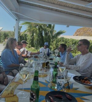 Anne Burrell Instagram - In my mind I’m still basking in the Sicilian sun… SUPER fresh fish, chilly white wine and FANTASTIC company!!! Just dreamy!!!! #theclaxtons #ilovewhatido #luckygirl #sicily #italy