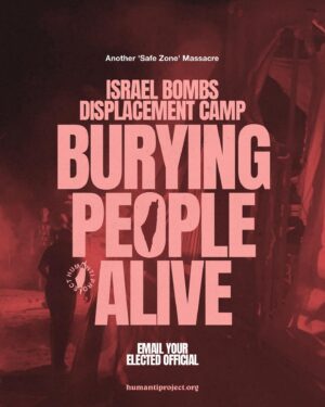 Annie Lennox Instagram - 🚨 ISRAEL TARGETS DISPLACEMENT CAMP, BURYING PEOPLE ALIVE 🚨

In the early hours of Tuesday, 10th September 2024, Israel bombed a ‘safe camp’ in the al-Mawasi area. The airstrike targeted 20 tents and was so intense that it left a crater 9 metres deep.

*Update* Gaza’s health ministry have updated this number to 19, with more missing and presumed dead. The 60  injured remained unchanged.

At least 40* people have been killed, over 60 injured, and others remain missing, buried in the sand. Nearly half of Gaza’s population is now residing in the al-Mawasi area, with many people living in tents, believing this to be a safe zone.

Israel claims it hit a ‘Ham/s Command Centre’ located at the camp.

It should be noted that this is the same excuse Israel has used to bomb every hospital in Gaza, over 160 schools, more than 70% of homes, every university, international aid vehicles, ambulances, bakeries, falafel stands, horse-drawn carts, and even mothers carrying babies.

Even if there were a command centre at the camp, this is a ‘safe zone’—one that Israel instructed Palestinians to move to for safety. It was past midnight, people were asleep, and Israel bombed the area with such force that it ensured no man, woman, or child would wake to see the sunrise. There is no reality where Israel can claim this as self-defence, nor can they justify this as a ‘targeted strike’ on Hamas. This was a calculated act of violence, designed to further punish the civilian population in Gaza.

👉 EMAIL YOUR ELECTED OFFICIAL NOW! USE THE FREE TEMPLATE IN @humantiproject’s bio or visit HumantiProject.org 👈