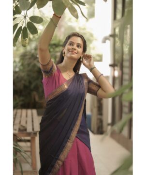 Anusha Hegde Instagram - ⭐️⭐️⭐️⭐️⭐️⭐️
Pc: @camerasenthil 
MUA: @jeevithamakeupartistry 
Outfits: @ivalinmabia.halfsarees 
Organised by: @rrajeshananda