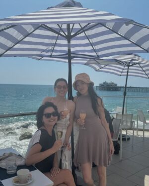 Arden Cho Instagram - Malibu week 🥰 surf, eat, nap, swim, eat, sleep… repeat! We like it here 🐾