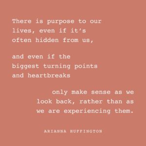 Arianna Huffington Instagram - As Steve Jobs once said, “You can’t connect the dots looking forward; you can only connect them looking backward. So you have to trust that the dots will somehow connect in your future."