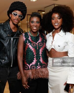 Arsema Thomas Instagram - Could you tell it was my first NYFW? 

Thank you to @braylendion for the portrait! @theophilio @melittabaumeister @gugubygugu @manthe.ribane @africanfashioncouncil @katebarton for inviting me. It is an honor and privilege to get to support African, sustainable and/or emerging designers always. 

Thank you @marieclairemag and @nikkiogun for inviting me and @chipsheridan to celebrate love and 30 years of NYFW with you xx

And always thanks to my support team of @toyeadedipe for styling me and @kymberberry for face beat and @imprintpr for it all. 

@chipsheridan is a menace. 

#nyfw