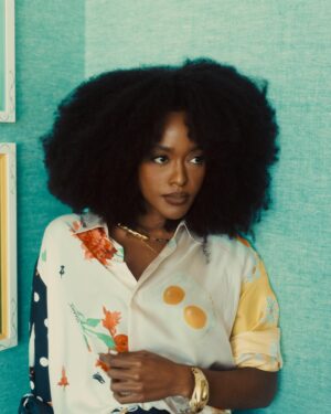 Arsema Thomas Instagram - Could you tell it was my first NYFW? 

Thank you to @braylendion for the portrait! @theophilio @melittabaumeister @gugubygugu @manthe.ribane @africanfashioncouncil @katebarton for inviting me. It is an honor and privilege to get to support African, sustainable and/or emerging designers always. 

Thank you @marieclairemag and @nikkiogun for inviting me and @chipsheridan to celebrate love and 30 years of NYFW with you xx

And always thanks to my support team of @toyeadedipe for styling me and @kymberberry for face beat and @imprintpr for it all. 

@chipsheridan is a menace. 

#nyfw