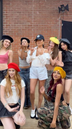 Ashley Park Instagram - the @netflix family keeps in touch 🤍 have you binge watched Pop Star Academy: KATSEYE and #EmilyInParis season 4 yet?