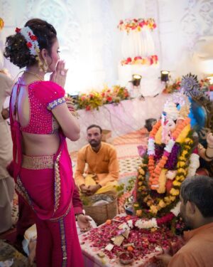 Ashna Kishore Instagram - Bappa Aale 🥹💗Ganpati Bappa Moreya🙏🏻😇🧿✨
Happy Ganesh Chaturthi everyone 😇🙌🏻💗