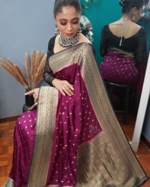 Ashvini Jegathesan Instagram - Wrapped in the rich hues of purple wine, where the drape tells a story of sophistication and style ✨

Talent : @ashviniofficial 
Saree : @aarnasareeboutique 
Accessories : @abi_muhaz & @povenesh_jewellers_palace 
Makeup | Hair | Styling : @ksha.mua 

#singaporemakeupartist#malaysiamakeupartist#sgmakeup#bridalmakeup#kshamakeupstudio#kshamua#bridallengha#bridalaccessories#jbmua#jbmakeupartist#johormua#johormakeupartist