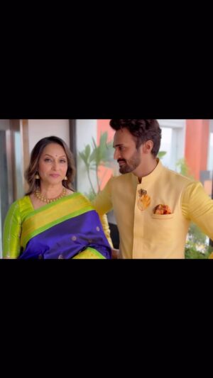 Ashwini Bhave Instagram - का गं वासराची आई!? Ketan’s stuck in a delicious dilemma... Help him choose! 🥴🍴
Celebrating our 5th week of Gharat Ganpati in cinemas!