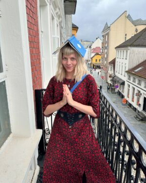 Aurora Aksnes Instagram - Me with my new book: a series 📖💙🫀