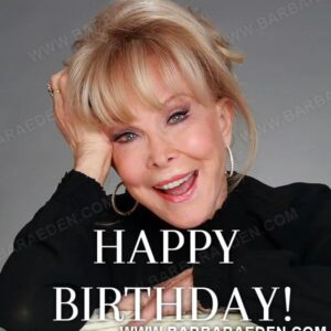 Barbara Eden Instagram - Let's all take a moment to wish our favorite blonde, entertainment and Hollywood icon Barbara Eden a very VERY Happy Birthday today!

We invite you to share your birthday wishes for Ms. Eden here as she celebrates her 93rd Birthday! Stay tuned for more today! -Team Eden

#BarbaraEden #HappyBirthday #HappyBirthdayBarbaraEden #IDreamofJeannie #HarperValleyPTA #HollywoodIcon #Legendary