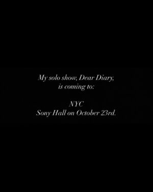 Barrett Wilbert Weed Instagram - Me. And my friends. NYC. At Sony Hall. October 23rd. 
Tickets Linked in bio. 

*this show is DARK and discusses serious adult themes. This show is not recommended for anyone under 16…(except for my god children who I’ve already warped beyond repair😅🤷🏼‍♀️) I am serious* 

Thank you @jeffmasters1 for letting me dress you like a ghost in public. You are the truest friend and a perfect ghost ❤️