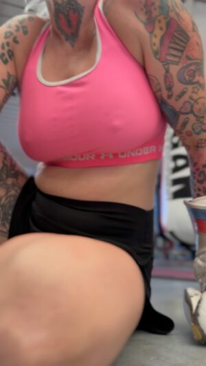 Bec Rawlings Instagram - Angry Barbie meets boxing bag.