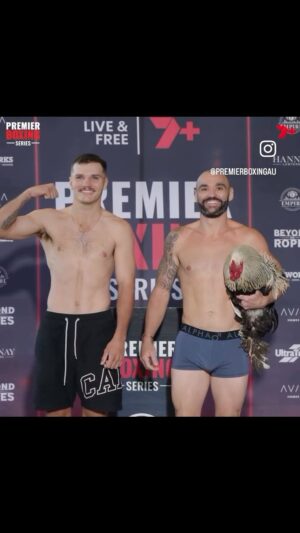 Bec Rawlings Instagram - @elslapoboxeo & his cock 🐓 😂