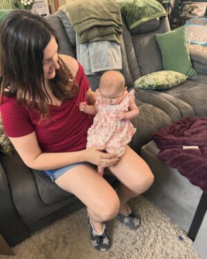 Beth Broderick Instagram - My beautiful niece Lauren and my gorgeous grand niece Luna.  So great to be with these darlings!