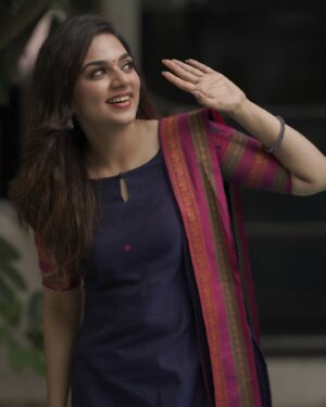 Bhavya Trikha Instagram - A little crazy, a little free, totally me🫶🧿
.

Outfit- @ival.amali
Photography - @camerasenthil
MUA- @jeevithamakeupartistry
Shoot organised by @rrajeshananda