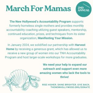 Brianna Brown Instagram - I’m so excited to share that I’m fundraising for my 501c3 non profit The New Hollywood’s charity walk, March For Mamas, happening on October 6th at Will Rogers State Beach. This isn’t just any walk—it’s a powerful movement to uplift and empower formerly homeless single mothers who are working hard to rebuild their lives. @thenewhollywoodofficial 🤎
 
Every dollar raised will directly support The New Hollywood Accountability Program, which provides these incredible women with the tools they need to thrive: monthly goal setting, accountability, coaching, mentorship, grants, and prizes. This program has already sparked amazing transformations, helping families turn their lives around one step at a time.
 
We need your help to expand our reach and support even more women who are determined to create a better future for themselves and their children. Whether you donate $5 or $500, every contribution will make a real difference in helping these families achieve their dreams.
 
To donate or register for our walk, please visit GiveButter.com/TheNewHollywood and click on my team to contribute!
 
Thank you so much for your support!

#TheNewHollywood #MarchForMamas #501c3NonProfit #WomenSupportingWomen #FundraisingWalk #GiveBack