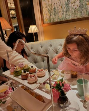 Brie Garcia Instagram - The kids wanted to join me for some tea time!! We all know how much Nikki and I love our tea time!! 🤍