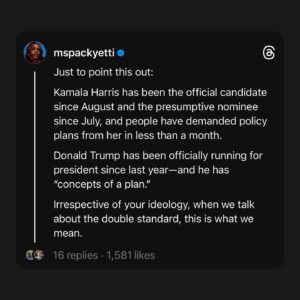 Brittany Packnett Instagram - incomplete thoughts and instantaneous reactions. 

something more coherent tomorrow 🫶🏾

#Debate2024