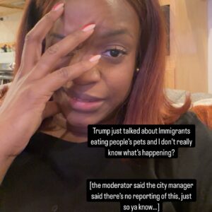 Brittany Packnett Instagram - incomplete thoughts and instantaneous reactions. 

something more coherent tomorrow 🫶🏾

#Debate2024