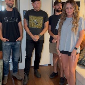 Carly Pearce Instagram - last few weeks have been nuts 🤠 (ps ella, can you show me how to work a tambourine like you?)
