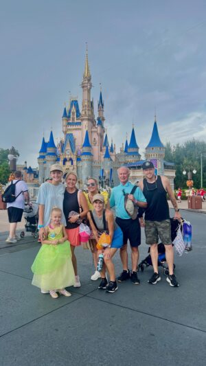 Caroline Hobby Instagram - The Disney magic is so real! I can’t believe our little princess is 5. Sunny loved it all. Meeting the princesses, being so brave and riding tower of terror plus all the rollercoasters, soaking in all the magic with our family… This is a trip of a lifetime we will never forget. Sunny was on cloud 9 the entire time, watching her feel the magic is a joy I can’t explain. We Disneyed so hard and were obsessed with every minute of it. Thank you Lovey and Lucky for making dreams come true!! Disney is truly the most magical place on earth! 

Huge shoutout to @travelingearsvacations for making booking this trip effortless, YOU are made of pixie dust, I would have been lost without you!