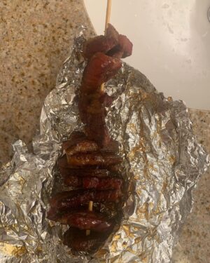 Carolyn Hennesy Instagram - In true best friend fashion, @nancyleegrahn just brought a “bacon on a stick” as the perfect nightcap.  It is NO lie when I say it’s one of the best things I have ever tasted. #gh #besties #bacon #philadelphia #imfullandikeepeating #roadtrip