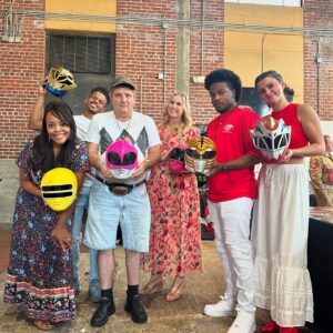 Catherine Sutherland Instagram - Ranger fam @nakiaburrise @hunterdeno @jt.fite @rorrie.travis 

#catherinesutherland #PinkRanger #Onceandalways #KatherineHillard #Mightymorphinpowerrangers #zeo #Turbo #PinkRangerPower #Pterodactyl #cranezord #powerrangersplayback  #cosmicfury #beastmorphers #rangerfamily