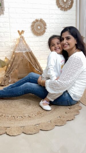 Chaitra Rai Instagram - Happy birthday to my little angel, my sunshine, my heart, my everything🧿You are my soulmate, my joy, my endless smile, and the love of my life. My today, my tomorrow, and forever my happy place. My one and only, my whole universe. Mommy loves you more than words can say Nishka baby. Happy 3rd birthday my sweetheart 🫶🏻🧿😍😘🥰 @nishkashetty_official 

#baby #birthday #toddler #girl #instagram #reels #video #typ #explore #igreach #iggrowth #trendingnow #trend #viralreels #viralvideos #happybirthday #celebration #momanddaughter #thankful #chaithrarai17 #nishkashetty