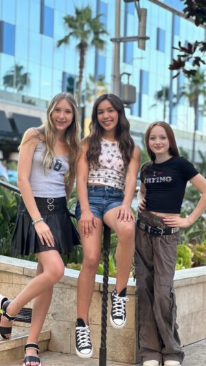 Charlie Townsend Instagram - 🪩🤍Having funnn with @zalia_g.official @charlierosetownsend 
@nikol.strong