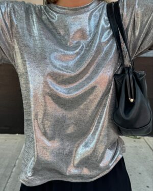 Chloe Lang Instagram - Metallic 📎 @majeparis