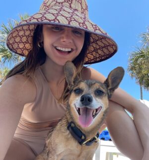 Christine Evangelista Instagram - A girl and her dog. A dog and his girl. A love story. 

My Buddy, my dear little Buddy, You impeccably and meritoriously lived up to your name. 
While the loss of your physical presence brings me to my knees in grief and pain, in between my breaths for air, I hold onto my deep, deep gratitude for you, Buddy. 
Thank you Buddy. Thank you for your unwavering, unconditional love. Thank you for your devotion and your service to me. Thank you Buddy for meeting me 10 years ago just when I needed you. When my life became more transient and inconsistent than ever. Thank you Buddy for being my constant. 
Thank you for being ready to go wherever, whenever. When my bags were being packed you were ready by the door. Thank you for sprinting through airports and train stations with me. Thank you for waiting in my trailer while I worked all day, thank you for living in homes, apartments, hotels and motels. Thank you for reminding me that we were always “home” when we were together. 
Thank you for our emotional connection, thank you for being my emotional support. Thank you for catching my tears on your head. Thank you for your intuition. Thank you for resting your head on my chest as my heart was hurting or I was feeling anxious. Thank you for playing with me. Thank you for dancing with me. Thank you for hanging on my every word and for understanding me even without them. 
Buddy - I thank God for you. We really did save each other in this lifetime …and my dearest buddy, I know we will save each other, yet again, in our next.