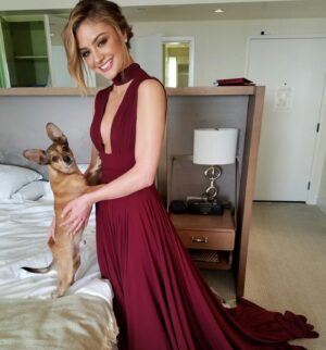 Christine Evangelista Instagram - A girl and her dog. A dog and his girl. A love story. 

My Buddy, my dear little Buddy, You impeccably and meritoriously lived up to your name. 
While the loss of your physical presence brings me to my knees in grief and pain, in between my breaths for air, I hold onto my deep, deep gratitude for you, Buddy. 
Thank you Buddy. Thank you for your unwavering, unconditional love. Thank you for your devotion and your service to me. Thank you Buddy for meeting me 10 years ago just when I needed you. When my life became more transient and inconsistent than ever. Thank you Buddy for being my constant. 
Thank you for being ready to go wherever, whenever. When my bags were being packed you were ready by the door. Thank you for sprinting through airports and train stations with me. Thank you for waiting in my trailer while I worked all day, thank you for living in homes, apartments, hotels and motels. Thank you for reminding me that we were always “home” when we were together. 
Thank you for our emotional connection, thank you for being my emotional support. Thank you for catching my tears on your head. Thank you for your intuition. Thank you for resting your head on my chest as my heart was hurting or I was feeling anxious. Thank you for playing with me. Thank you for dancing with me. Thank you for hanging on my every word and for understanding me even without them. 
Buddy - I thank God for you. We really did save each other in this lifetime …and my dearest buddy, I know we will save each other, yet again, in our next.