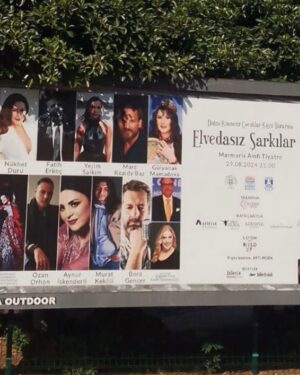 Çiğdem Tunç Instagram - Marmaris Geliyorum 
#marmaris_concert #elvedasızşarkılar @boragencerofficial @_yesimsalkim @cigdemtuncofficial 

Datça Çocuk Köy Yararına 
Elvedasız Şarkılar 5 Konseri

- Yer: Marmaris Amfi Tiyatro
- Saat: 21:00
- Tarih: 29 Ağustos 2024