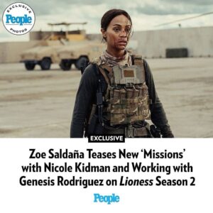 Cisely Saldaña Instagram - @people 
Lioness’ is returning for another season of high-stakes espionage and intrigue — and this time with a new face joining the mix. @genirodriguez will join star and executive producer Zoe Saldaña in season 2, airing this fall on Paramount , as Captain Josephina Carillo, or “Josie,” a helicopter pilot and “dedicated soldier with a fierce personality,” Saldaña will reprise her role as Joe, program director of the CIA’s Lioness program tasked with training, managing and leading the group’s female undercover operatives. See more exclusive photos at the link in our bio.

See more exclusive photos at the link in our bio. | 📷: Ryan Green/Paramount 