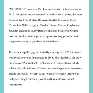 Clare Bowen Instagram - We’re so excited to see you all! ⚡️❤️⚡️

✧˖° www.nashvillereuniontour.com ✧˖°

#pressrelease #nashvillereuniontour #charlesesten #clarebowen #jonathanjackson #sampalladio #ryman #rymanauditorium #nashvillecmt #nashvilleabc #cocacolaroxy #bowenyoung #colinlinden #countrymusic #americana