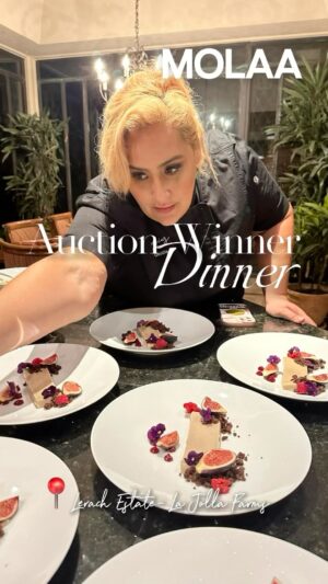 Claudia Sandoval Instagram - Last night I got to cook for 12 incredible women who supported @molaa.art and purchased an Art Tour Dinner at the Lerach Estate of @michelleciccarelli. Here’s a little bit about what went on behind-the-scenes. Thanks to my amazing team @tillythehun @fabriscout @gaeriela #masterchef #privatedinner