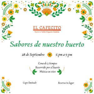 Claudia Sandoval Instagram - 🌟 Estrellas & Sabores de Nuestro Huerto 🌿✨

Únete a nosotros este sábado 28 de septiembre para una experiencia inolvidable con la Máster Chef Claudia Sandoval @chefclaudiasandoval 
Disfruta de una cena de 5 tiempos 🍽️, un recorrido por el huerto 🌱 y música en vivo 🎶 en el encantador Huerto Orgánico Tres Estrellas, con la majestuosa vista de la montaña sagrada Cuchumá 🏞️. Deléitate con auténticas delicias mexicanas elaboradas con ingredientes frescos y locales, y saborea cerveza artesanal y vinos regionales 🍷🍺.
Ven y sumérgete en una atmósfera acogedora y festiva. ¡No te lo puedes perder! 🌿🎉
🕕 Horario: 6 pm - 9 pm
📞 Reservaciones en https://www.eventbrite.com.mx/e/estrellas-sabores-de-nuestro-huerto-tickets-1021901503907 (link en bio)

#EstrellasYSabores #HuertoTresEstrellas #ClaudiaSandoval #CenaDe5Tiempos #DeliciasMexicanas #HuertoOrgánico #Chuchumá #GastronomíaMexicana #VinosRegionales #CervezaArtesanal #SaboresLocales #MúsicaEnVivo #EventoÚnico 🌟🌿