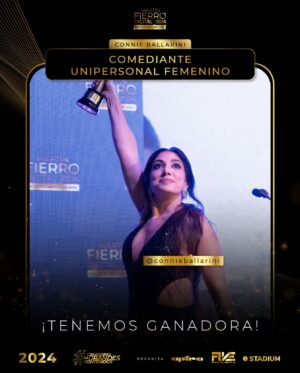 Connie Ballarini Instagram - La ganadora de la terna “Comediante unipersonal femenino” es @connieballarini 🙋‍♀️

¡Felicitaciones por este Martín Fierro Digital!

Dejale tu mensaje de felicitaciones en los comentarios 👇

#MartínFierroDigital #RedesEInfluencers #PlataformasYMedios #Premios #EntretenimientoDigital #MFD2024 #CreadoresDeGrandesContenidos.