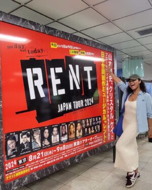 Crystal Kay Instagram - Hey, its me Maureen 💋
We opened 8.21 and are having a blast💘 every second every show with these amazing humans...what a lucky girl I am 💙 i don't want it to end...truly, NO DAY BUT TODAY 💯

８月２１日に幕を空けて、みんなで思いきりステージで日々生きてます💘最強な人間達と一緒にストーリーテリングができて、私は幸せもんだ！渋谷では８日までなので会いに来てね！９月１１日からは大阪です！
待ってるよー🌠

#rent2024
#rentjapan2024