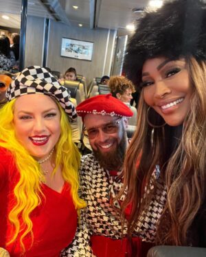 Cynthia Bailey Instagram - “LOVE NEVERS GIVES UP.”
-1 CORINTHIANS 13
@shamandurek & @iam_marthalouise 💍👑

“made the most incredible memories with some of the most beautiful, dynamic, loving spirits from all over the world at @shamandurek & @iam_marthalouise wedding “aka” love fest! 
so many photos, so many laughs, so many connections, so many memories, so many new friends, and most importantly so much love!!! more photos to come, i am just getting started lol! 
i am so grateful and honored to have witnessed this beautiful union. I left this wedding feeling so full of love, inspiration and faith. 
Thank you, my friends for including me on your special day. Wishing you both a lifetime of love, peace & happiness. i love you both.”🥂