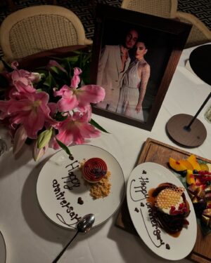 Cynthia Samuel Instagram - Couldn’t have had a better time for our anniversary with my 🌎 at the @theritzcarltonamman ! Thank you for all the love 🤍🤍🤍