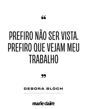 Débora Bloch Instagram - Em uma era em que a imagem parece ser tudo, Debora Bloch prefere ser lembrada pelo que faz melhor: atuar. No ar na novela Rancho Fundo, da TV Globo e prestes a estrear a série Dias Perfeitos, no Globoplay, a nossa capa digital de #MarieClaireSetembro mostra por que continua roubando a cena aos 61 anos – e “aproveitando a vida mais do que nunca”, muito obrigada. Leia em #MarieClaireBrasil no site e nas bancas a partir de 5 de setembro.

Diretora de redação: @mariaritaalonso 
Entrevista: @mariaritaalonso e @mariliakodic
Fotos: @brunacastanheira (@groupartmgt)
Direção criativa: @estelapadilha 
Beleza: @silviogiorgio (@capamgt)
Direção de moda: @larissalucchese 
Produção executiva: @vandecazimmermann 
Coordenação de moda: @leilapigatto
Assistente de moda: @anaclara_vinci
Assistente de beleza: @julia_boeno
Manicure: @clau_designernails
Camareira: @lingomes_
Assistentes de fotografia: biagarbieri e @marcelocucatt
Tratamento de imagem: @telharetouch
Agradecimento @tavola42, @3T_locadora e @marcenaria.barauna