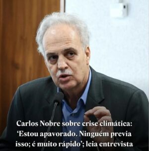 Débora Falabella Instagram - #Repost @pauli_chamorro
・・・
Quase não tenho mais palavras.

A entrevista de Carlos Nobre, um dos principais climatologistas do mundo, ao dizer que “estou apavorado, ninguém previa isso. É muito rapido”. Fogo no Xingu, previsões do fim do Pantanal até 2050, seca sem precedentes no Brasil inteiro, pessoas isoladas pela seca dos rios, animais morrendo queimados, cidades intoxicadas.
O Oceano no Planeta inteiro aquecendo. Sabe o que significa? Aumento de secas e mais eventos extremos e mais fortes.

Muitas vozes no podcast nos explicam isso. Recomendo para quem.quiser entender como chegamos aqui.
@vozesdoplaneta.podcast 

As artes são de @kitlayfield feitas na época da pandemia. E me impressionaram tanto.